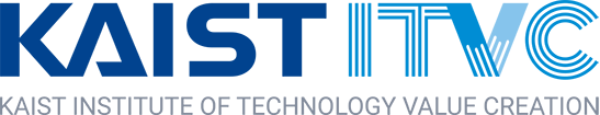 KAIST ITVC (KAIST INSTITUTE OF TECHNOLOGY VALUE CREATION) 영문 로고 이미지